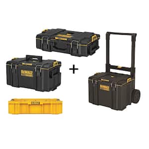 TOUGHSYSTEM 2.0 22 in. Small Tool Box, TOUGHSYSTEM 2.0 24 in. Mobile Tool Box, 22 in. Medium Tool Box and Deep Tool Tray