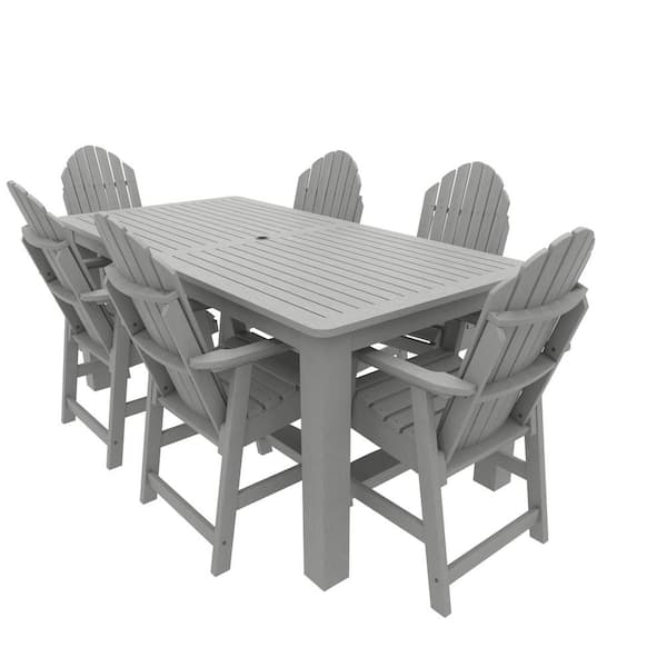 Unbranded Muskoka 7-Pieces Recycled Plastic Outdoor Counter Dining Set