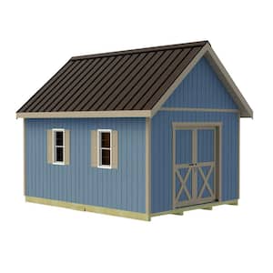 Belmont 12 ft. x 16 ft. Wood Storage Shed Kit with Floor including 4 x 4 Runners