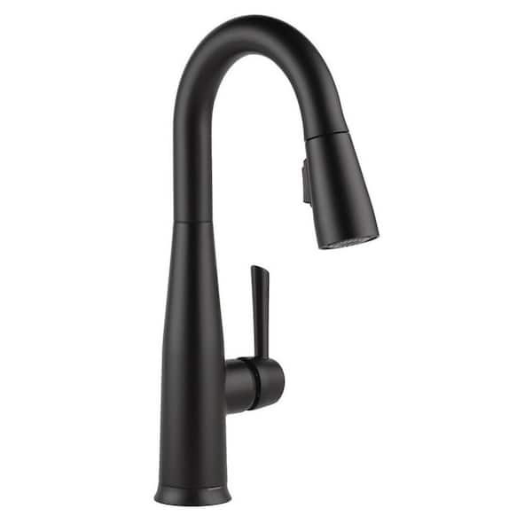 Delta Essa Touch2O with Touchless Technology Single Handle Bar Faucet in Matte Black