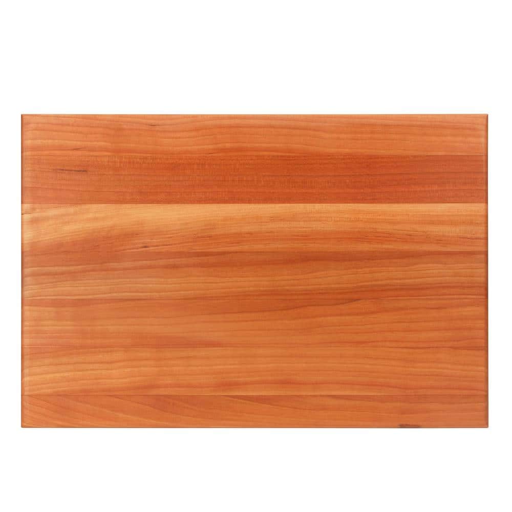 Cherry Wood Reversible Rectangular Cutting Board, 18.8 x 13 in