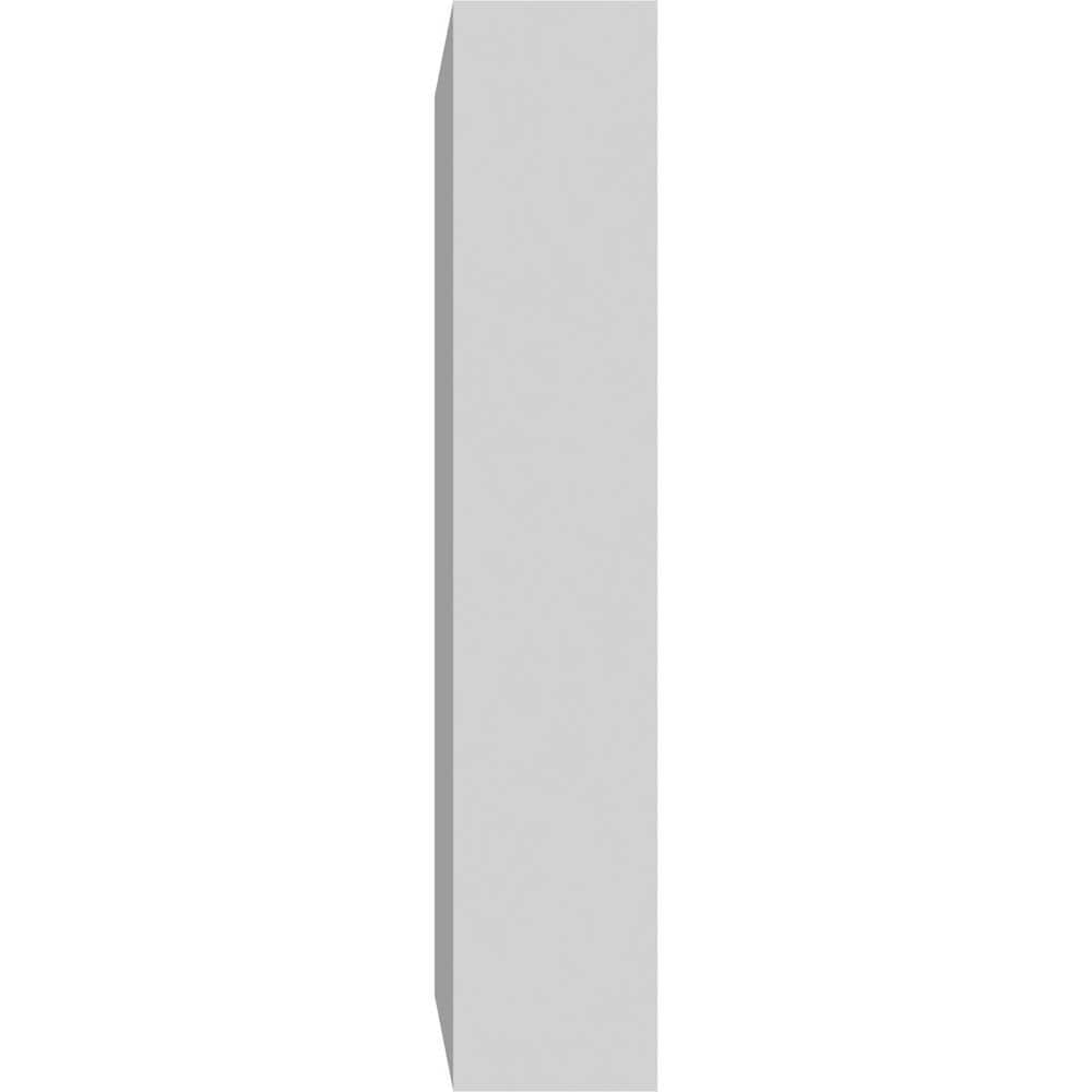 White Standard Sedgwick Rosette with Square Edge