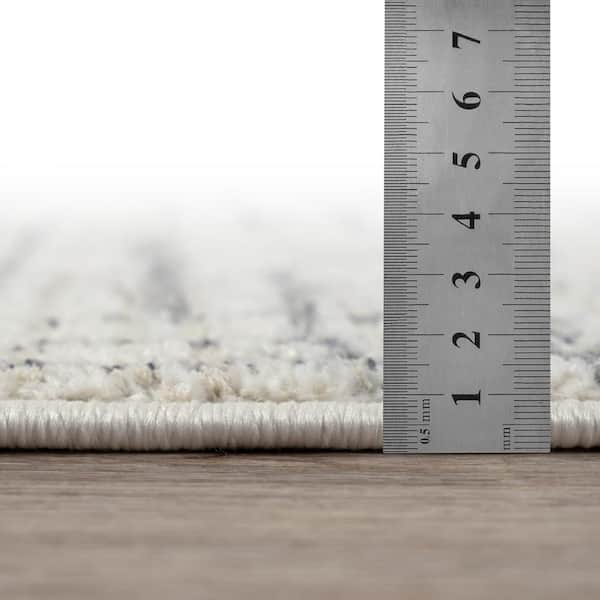 Nizza Collection Soho Ivory 3 ft. x 4 ft. Contemporary Scatter Rug