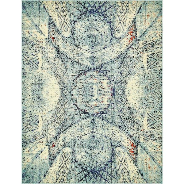 Unique Loom Vita Munch Blue 8' 0 x 10' 0 Area Rug
