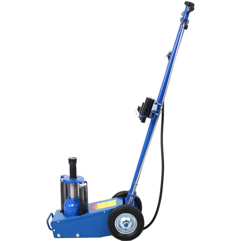 22 Ton Blue Hydraulic Floor Jack Air-Operated Axle Bottle Jack with 4 Exten