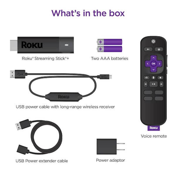 Roku Roku Streaming Device HD/4K/HDR, Wi-Fi,Voice Remote With Controls 3810R - The Home