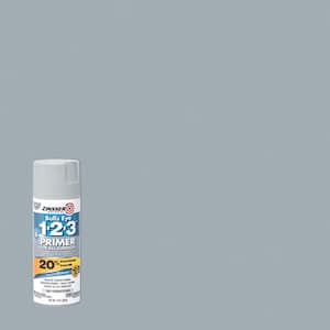 Bulls Eye 1-2-3 13 oz. Gray Flat Oil-Based Interior/Exterior Primer and Sealer Aerosol Spray (Case of 6)