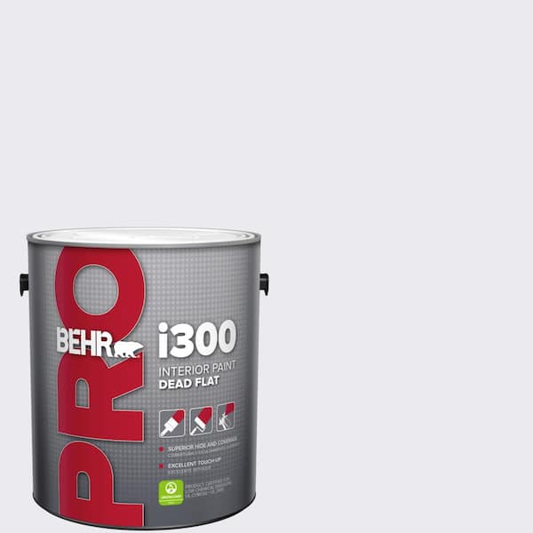 1 gal. #650E-1 Lace Cap Dead Flat Interior Paint