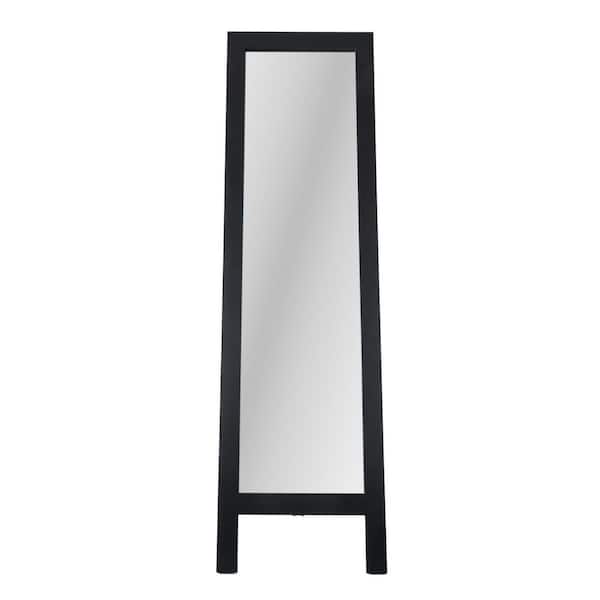 Oversized Espresso Wood Classic Mirror (64 in. H X 18 in. W)