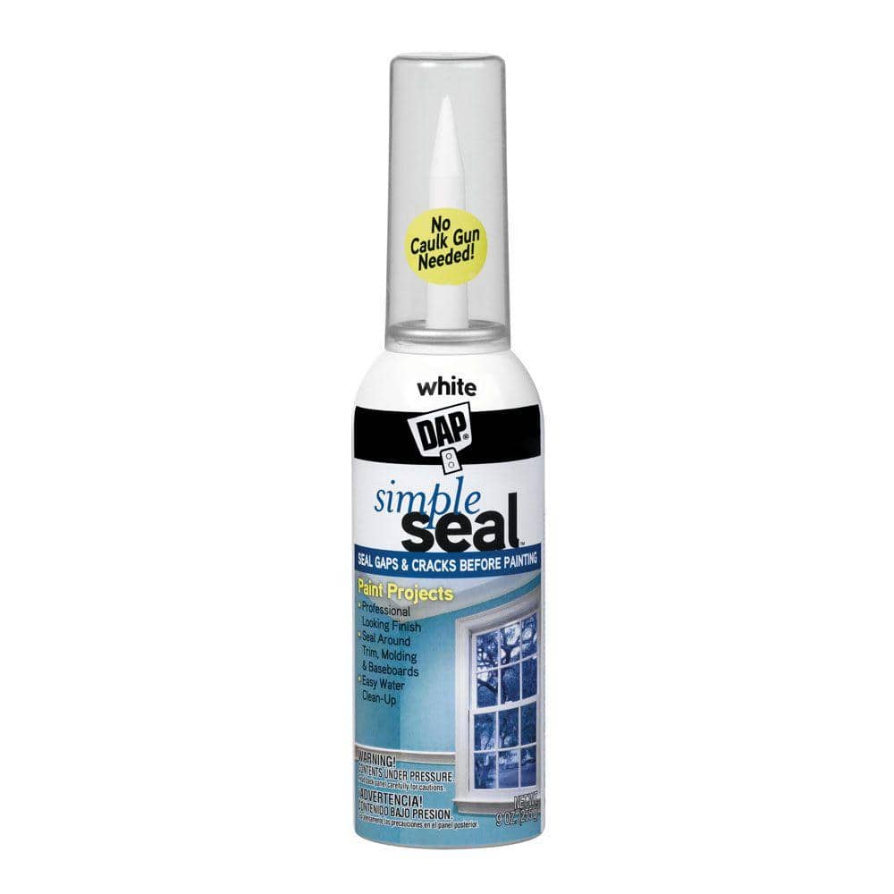 DAP Simple Seal 9 oz. White Paint Projects Sealant 18774 The Home Depot