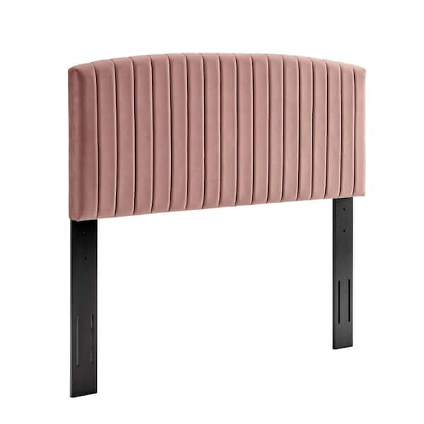 MODWAY Rebecca Performance Velvet Twin Headboard in Dusty Rose