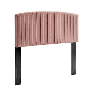 Rebecca Performance Velvet Full / Queen Headboard in Dusty Rose