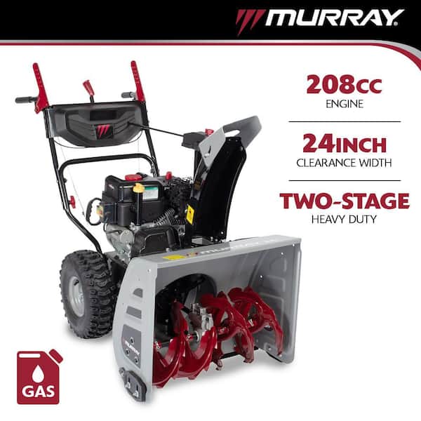 24 in. 208cc Self-Propelled 2-Stage Gas Snow Blower with Electric Start