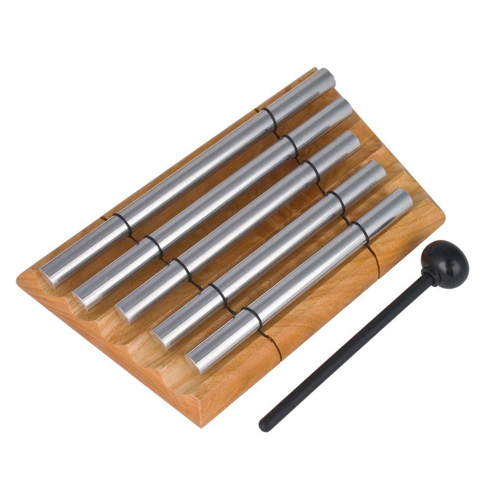 WOODSTOCK CHIMES Signature Collection, Woodstock Zenergy Chime Quintet 1.2 in. Silver Chime