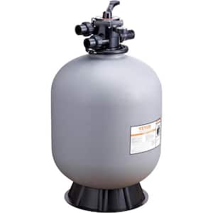 23.6 qt. ft. D.E. Filter System Sand Filter with 7-Way Multi-Port Valve 22 in. Up to 55 GPM Flow Rate