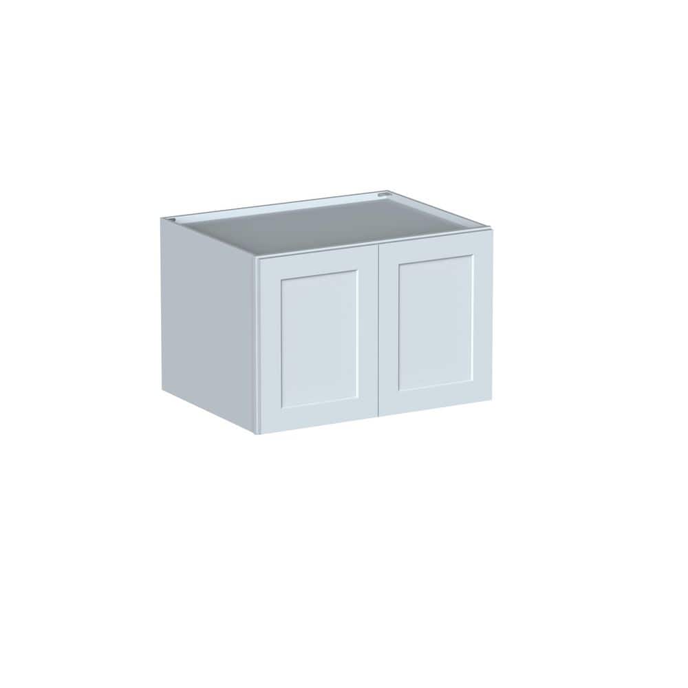 "Shake Style 36"" W x 27"" D x 24"" H Wood Frame Ready to Assemble Refrigerator Wall Kitchen Cabinet in Dove Grey" price history on PriceWatchPro