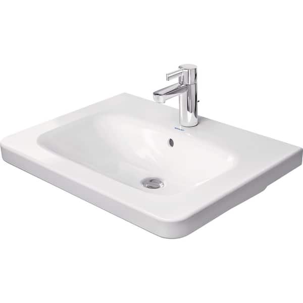Duravit 18.88 in. W x 25.63 in. D Ceramic Vanity Top in White