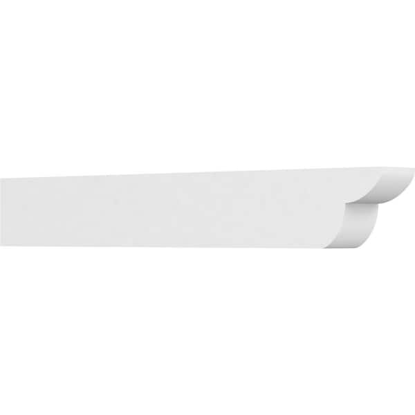 Ekena Millwork 4 in. x 6 in. x 42 in. Standard Crestline Architectural Grade PVC Rafter Tail Brace