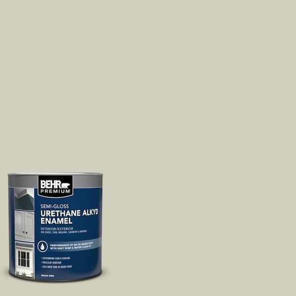 BEHR PREMIUM 1 qt. #780C-3 Ocean Pearl Semi-Gloss Enamel Urethane Alkyd Interior/Exterior Paint