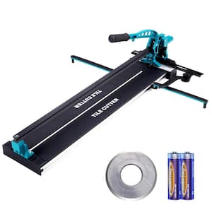 Manual Tile Cutter 32 in. Porcelain Ceramic Tile Cutter with Tungsten Carbide Grit Blade and Replacement blade