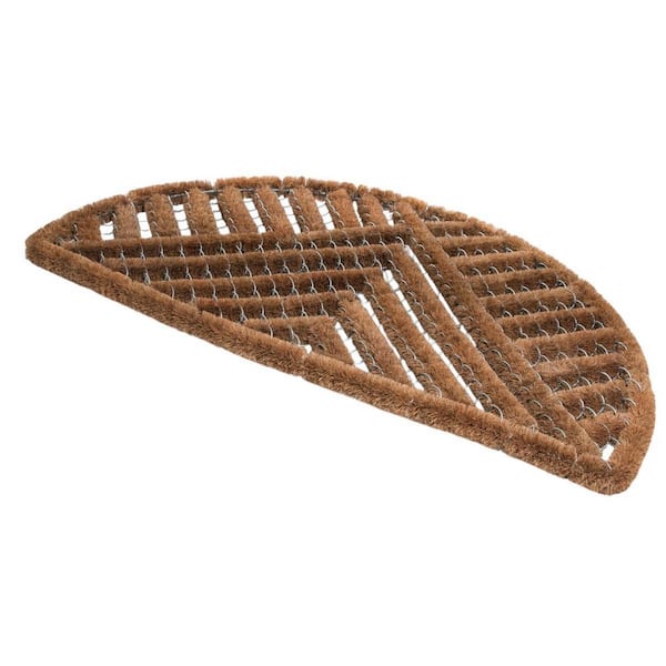 30 in. x 18 in. Brown Coir Outdoor Door Mat