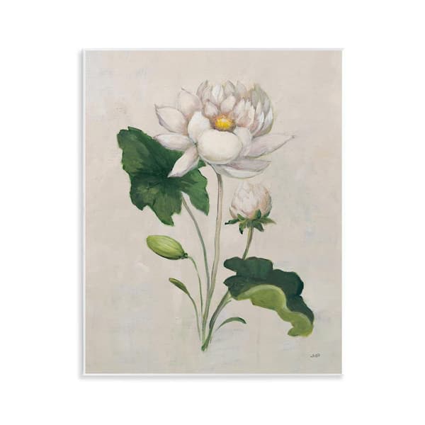 Graceful Budding Lily by Julia Purinton Unframed Nature Graphic Art Print 14 in. x 11 in.