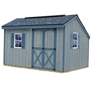 Aspen 8 ft. x 12 ft. Wood Storage Shed Kit with Floor