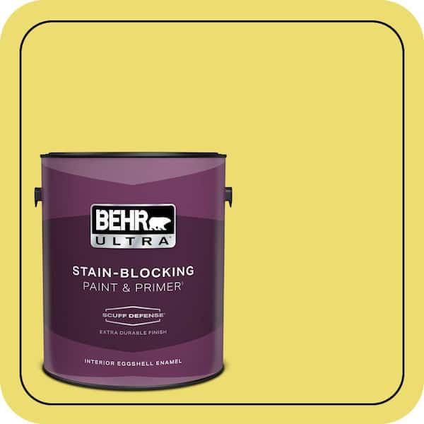 BEHR ULTRA 1 gal. #T15-15 Plastic Lime Extra Durable Eggshell Enamel Interior Paint & Primer