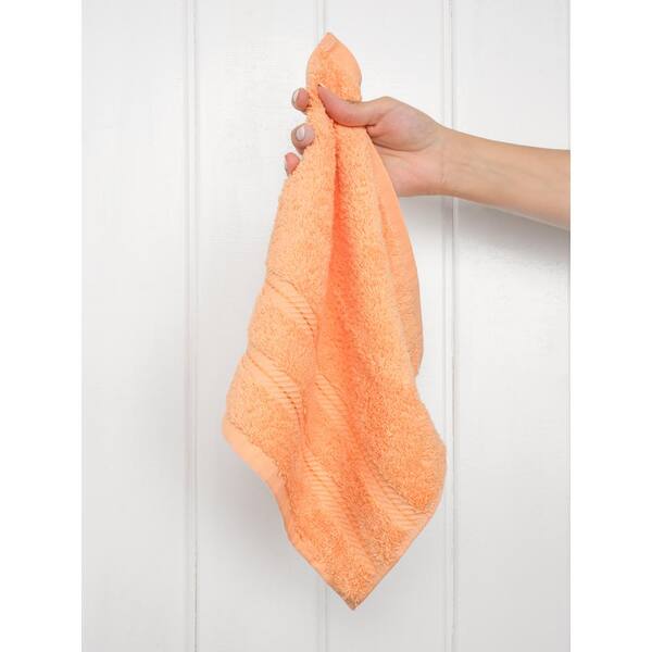 American Soft Linen Bath Towels 100% Turkish Cotton 4 Piece Luxury Bath  Towel Sets for Bathroom - Malibu Peach 