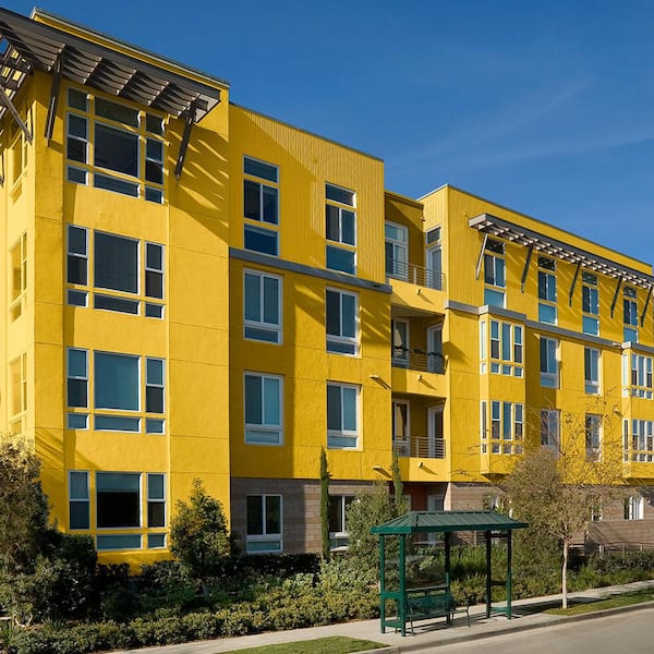 1 gal. #P300-7 Unmellow Yellow Flat Exterior Paint