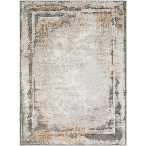 San Francisco Dark Gray Border 5 ft. x 7 ft. Indoor Area Rug