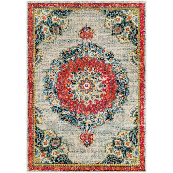 Unique Loom Penrose Alexis Ivory 6' 1 x 9' 0 Area Rug