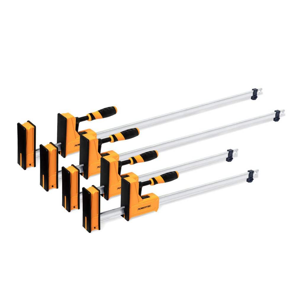 Parallel Jaw Clamp Set Max Opening 24 in. and 48 in. Steel Bar Clamp and Spreader Tool 3-5/8 in. Throat Depth, 4-Pieces price history on PriceWatchPro