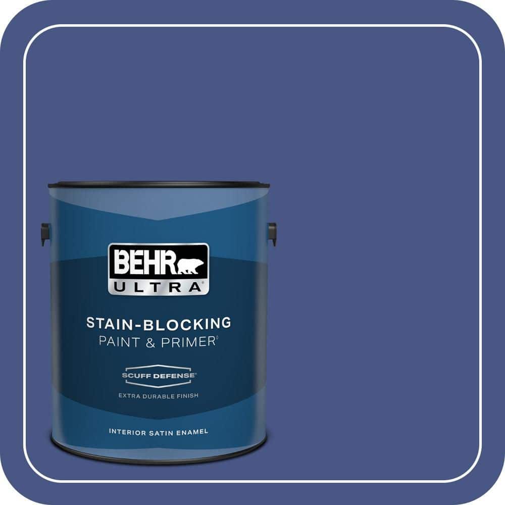 1 gal. #600B-7 Yacht Club Blue Extra Durable Satin Enamel Interior Paint & Primer price history on PriceWatchPro