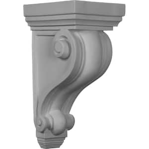 6 in. x 7 in. x 13-1/4 in. Primed Polyurethane Devon Corbel