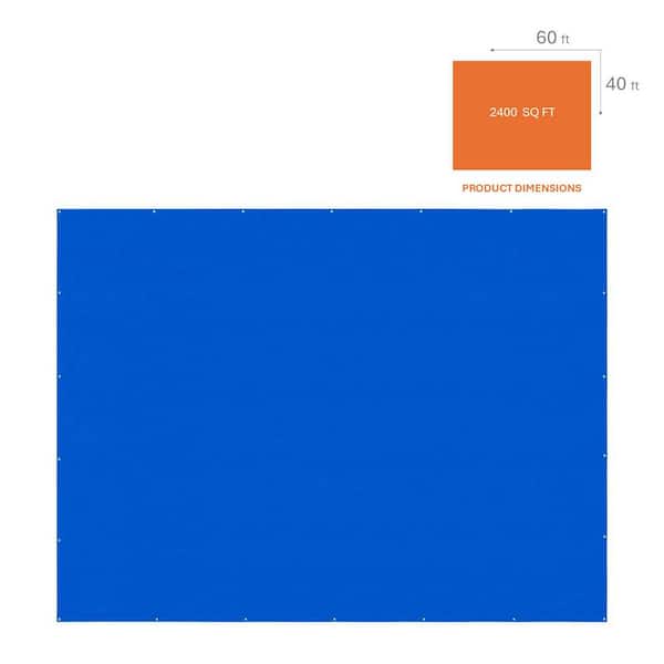 Everbilt 40 ft. x 60 ft. Blue Medium Duty Tarp BP4060 - The Home Depot