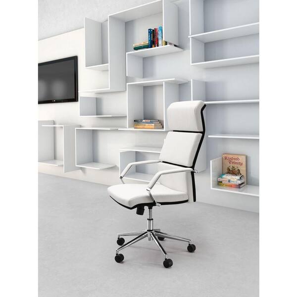 ZUO Lider Pro White Office Chair