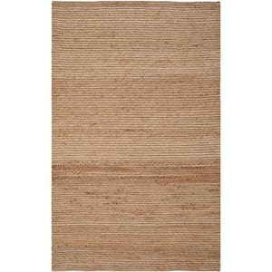 Cape Cod Natural 5 ft. x 8 ft. Striped Solid Area Rug