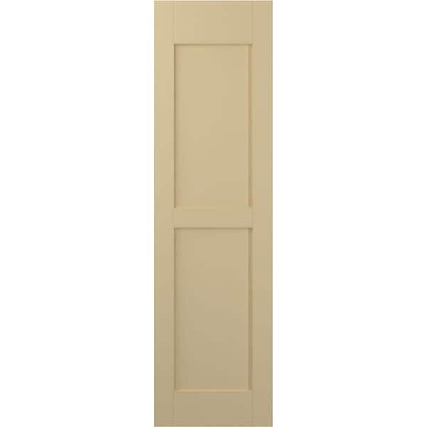 Reviews for Ekena Millwork 15 in. W x 60 in. H Americraft 2-Equal Flat ...