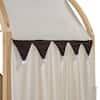 Natural Twin Size Expandable Kid Bed with Arched Roof
