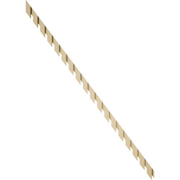 Ekena Millwork 1 in. D x 3 in. W x 90 in. L Primed Polyurethane Panel Moulding