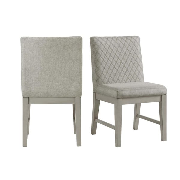 Picket House Furnishings Calderon Gray Diamond Back Upsholstered Dining Chair (Set of 2)