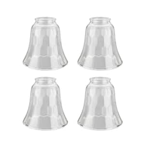 4-5/8 in. Clear Ceiling Fan Replacement Glass Shade (4-Pack)