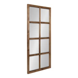 Hogan 42 in. x 18 in. Classic Rectangle Framed Natural Wall Accent Mirror