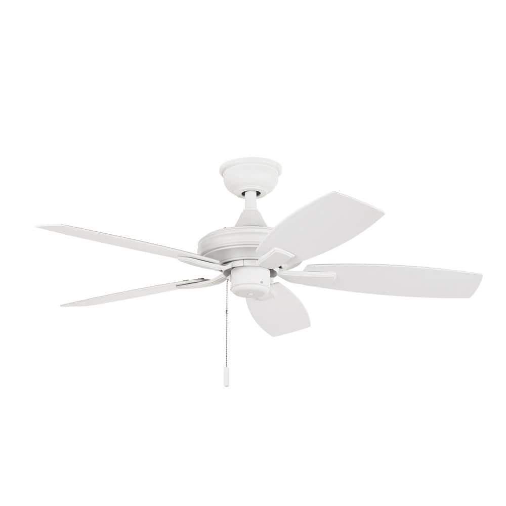 Hampton Bay Gazebo Iii 42 In Indoor Outdoor Wet Rated Matte White Ceiling Fan Yg988 Mwh The