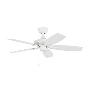 Gazebo III 42 in. Indoor/Outdoor Matte White Ceiling Fan with Pull Chains Included