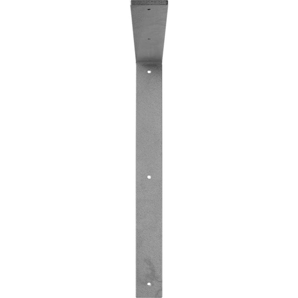 Hamilton Hammered Gray Steel Bracket 2"W x 18"D x 18"H