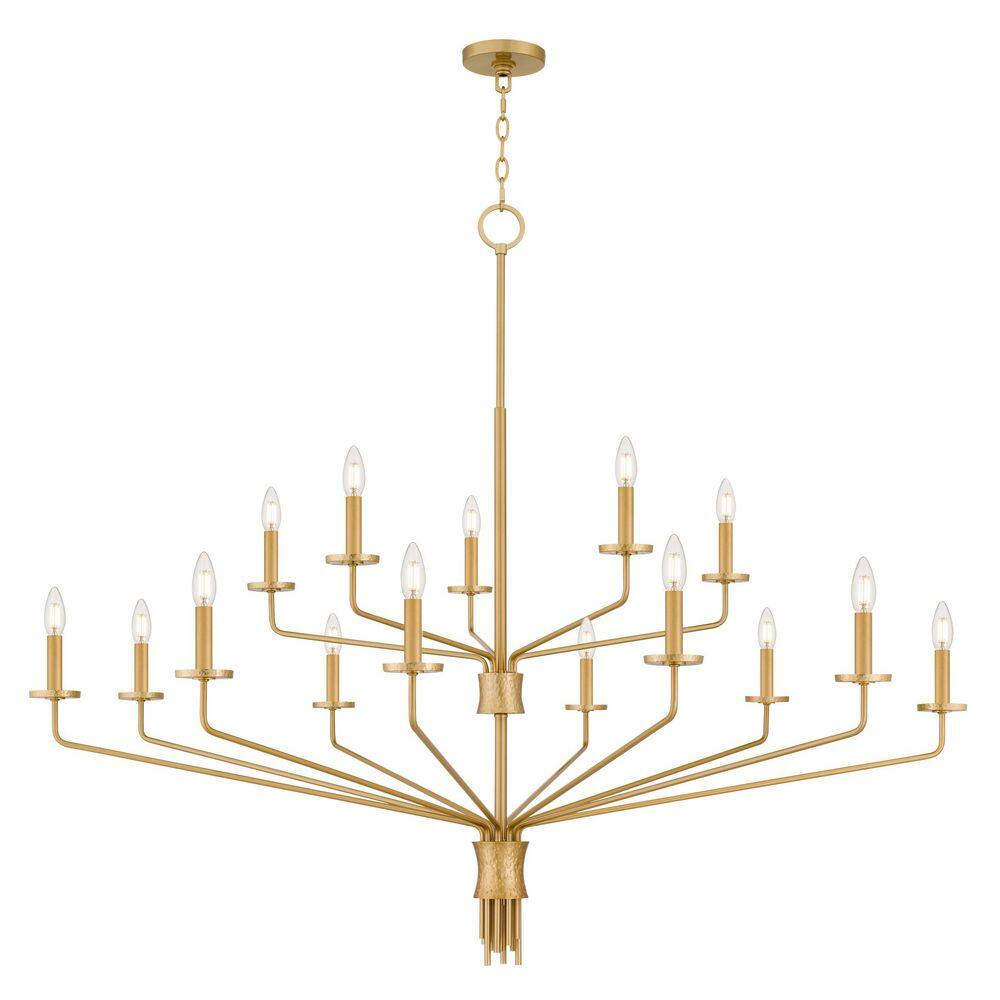 Alexander 15-Light Brushed Gold Chandelier price history on PriceWatchPro