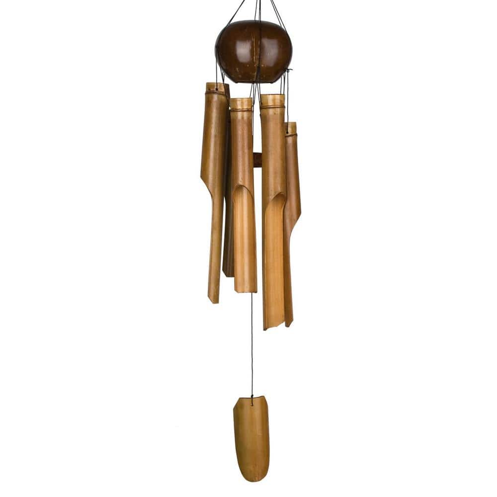Large Natural Bamboo and Coconut Wind Chime