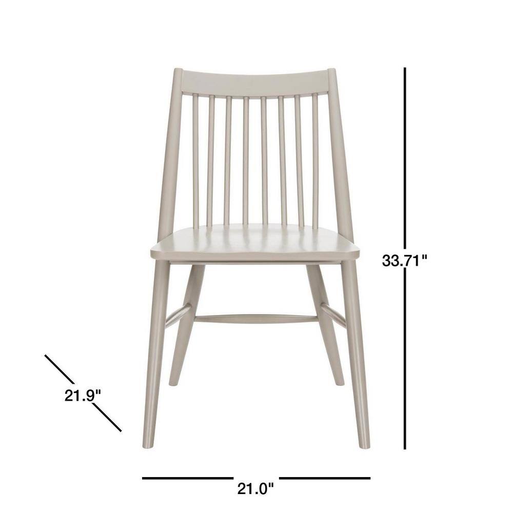 Wren 34" High Gray Wood Spindle Side Chair